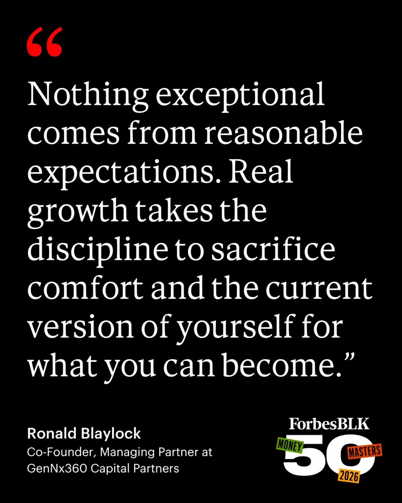 Ron Blaylock Named to Forbes BLK 50: Money Masters